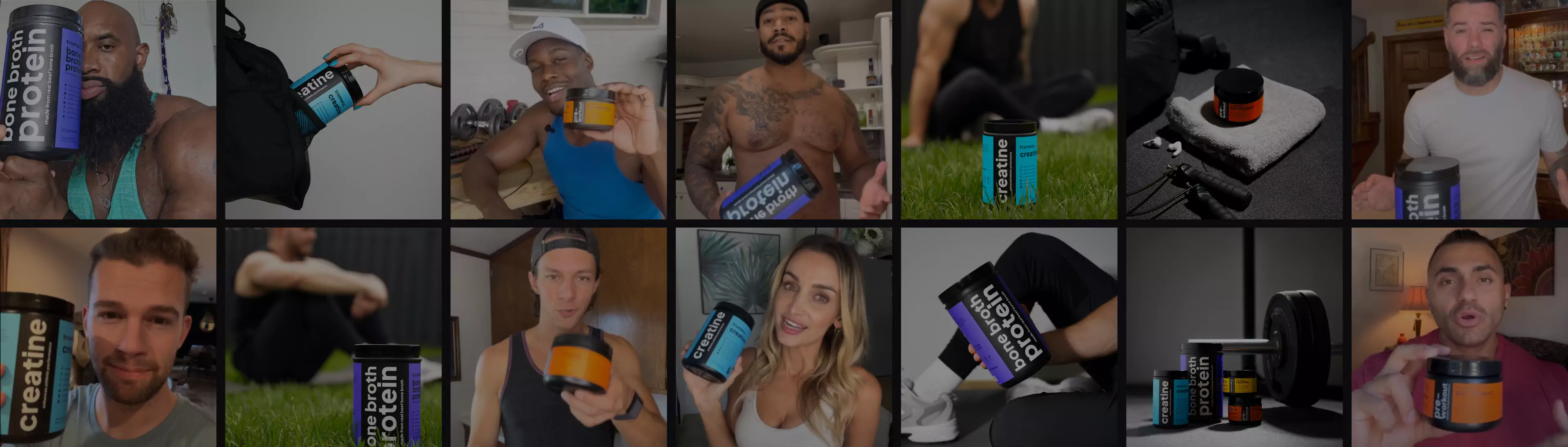 People with products