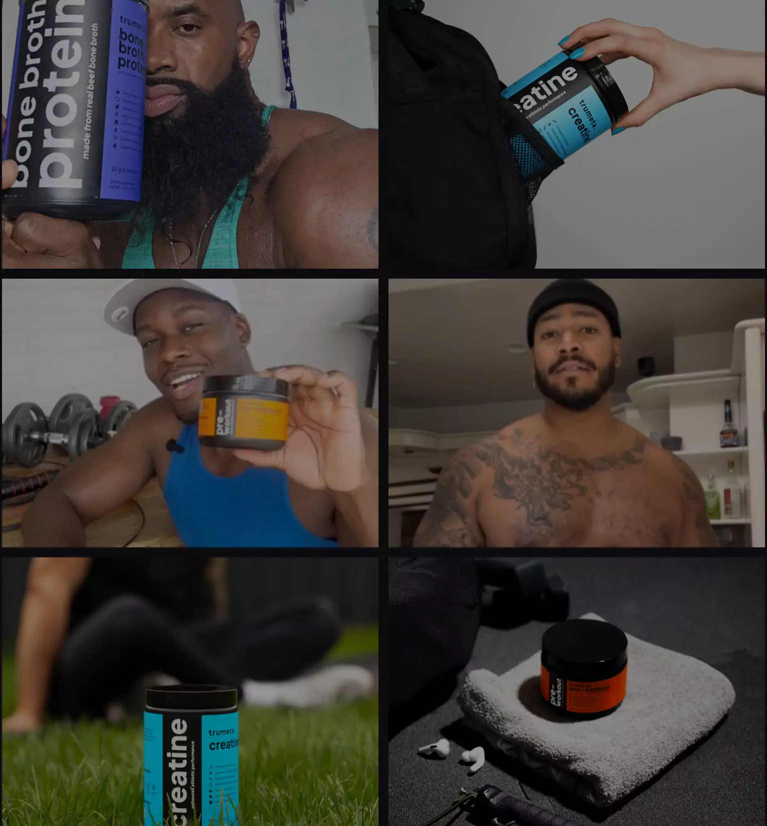 People with products